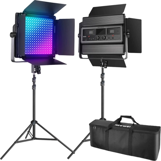 Neewer kit 2× lumière LED RGB1200 60 W