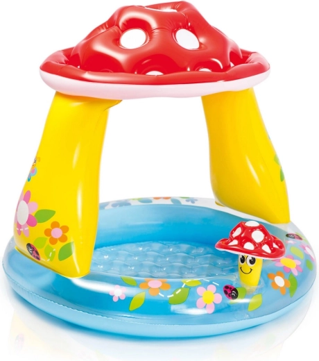 Petite piscine gonflable pour enfants Champignon Intex 102 × 89 cm
