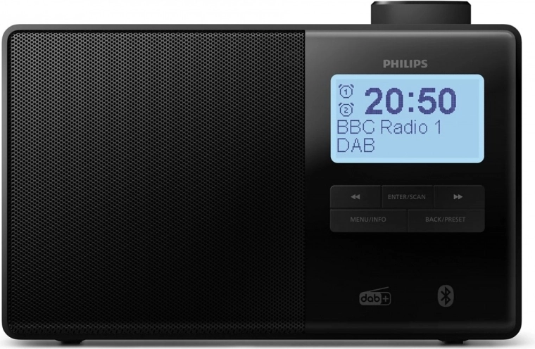 Radio-réveil portable PHILIPS TAR5600 avec DAB+, FM et Bluetooth