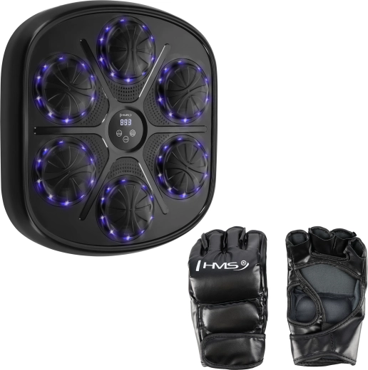 Cible de boxe électronique avec LED et Bluetooth HMS TB03 + gants