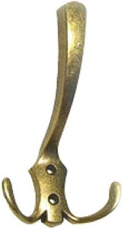 Patère Romana I 77 × 130 mm laiton patiné