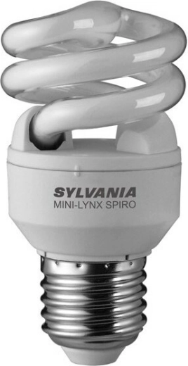 Sylvania Mini-Lynx Spiral 9 W E27 blanc chaud ampoule basse consommation