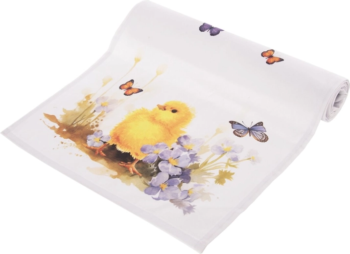 Chemin de table en coton PRINTEMPS 160 × 30 cm