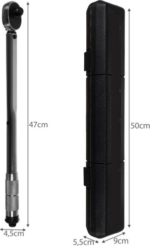 Clé dynamométrique Bigstren 1/2" avec douilles 17/19/21 mm et rallonge