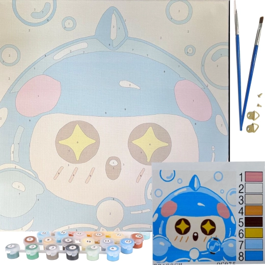 Kit complet incluant pinceaux et peintures