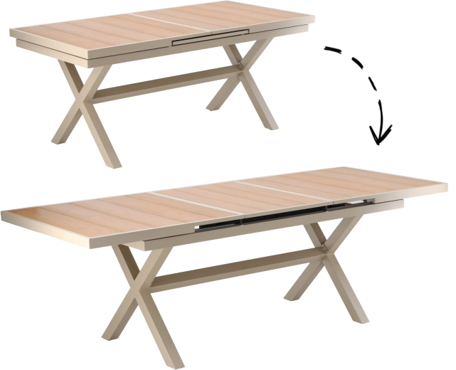 Extension fluide de 180 à 240 cm