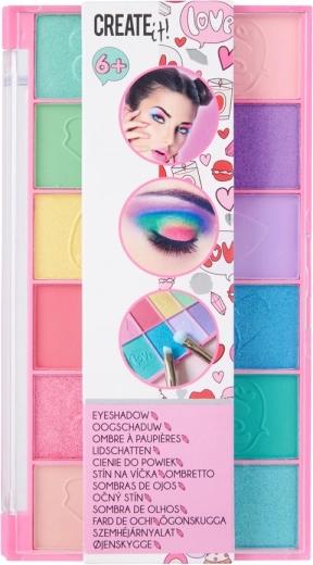 Palette d’ombres à paupières rose 12 teintes