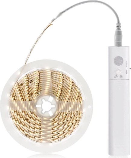 Ruban lumineux LED Solight avec capteur de mouvement et de luminosité, 1 m, sur piles