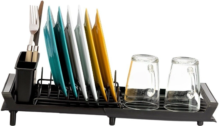 Séchage organisé : assiettes, tasses et verres