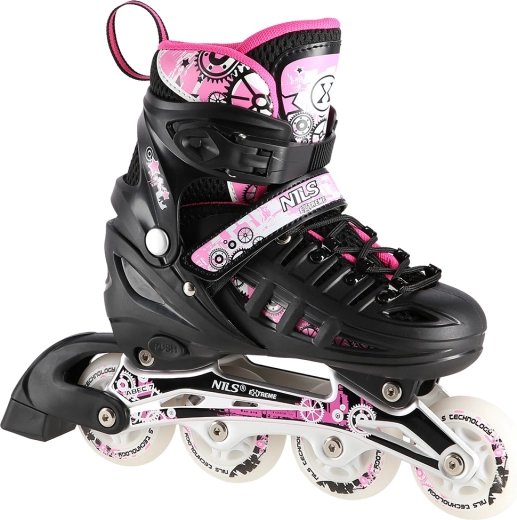 Patins 4-en-1 Nils Extreme roses – L (39-42)