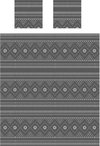 Ensemble assorti : couverture + 2 housses de coussin