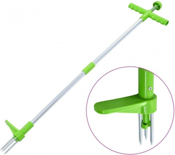 Arrache-herbes avec manche en aluminium