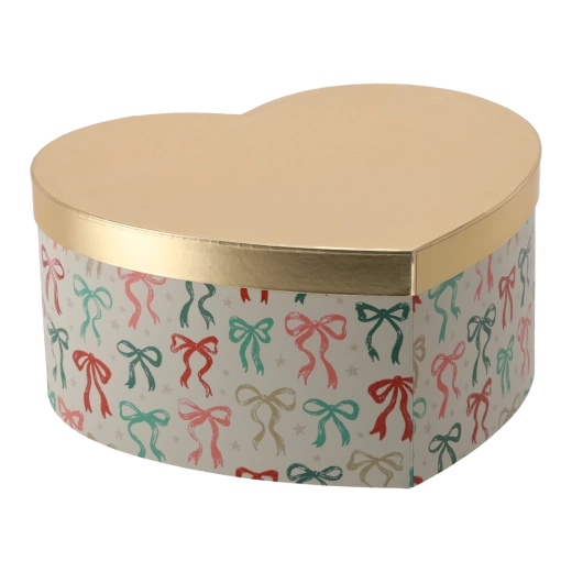 Boîte cadeau de Noël en forme de cœur 36 × 33 × 17 cm