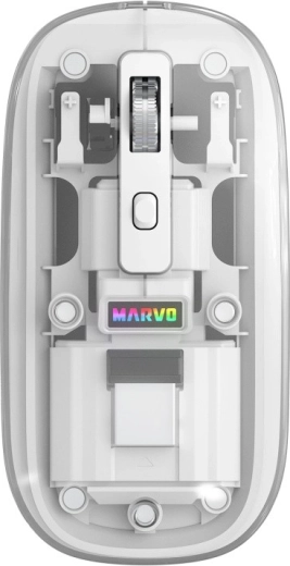 Souris de bureau sans fil Marvo Prism B10 blanche