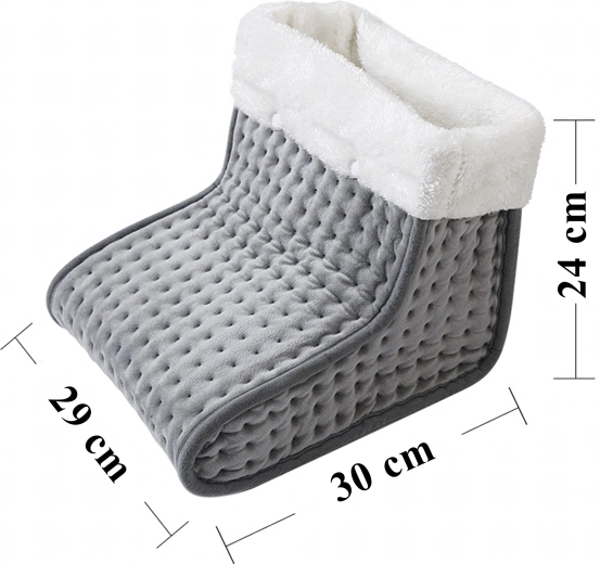 Chauffe-pieds électrique avec télécommande, doux, 9 niveaux de température