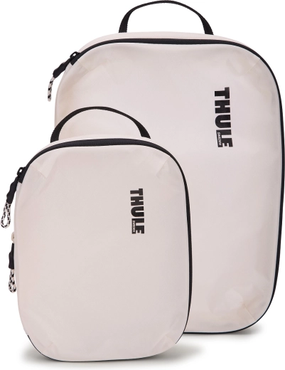 Organisateurs de voyage à compression Thule blancs (petit + moyen)