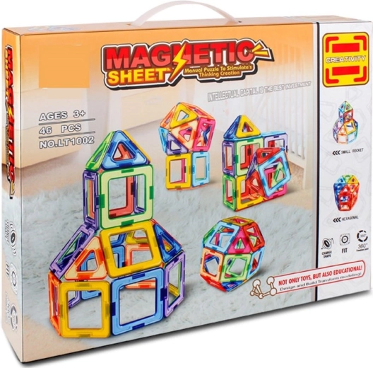 Jeu de construction magnétique Magnetic Sheet – 46 pièces