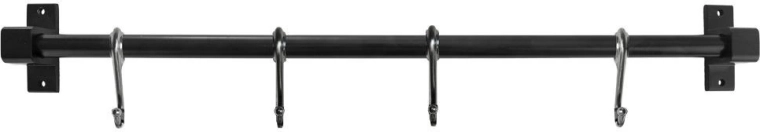 Structure métallique solide en noir