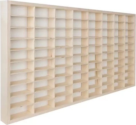 80 compartiments pour une collection bien organisée