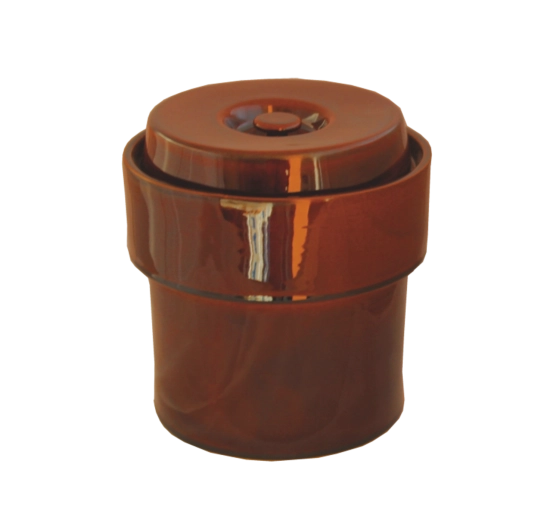Bocal de fermentation hermétique en céramique 5 l – glaçure miel