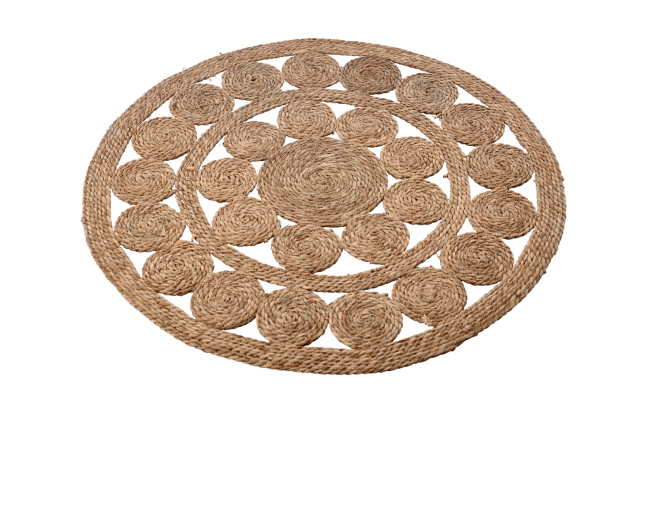 Sous-main rond en herbe de mer 100 cm