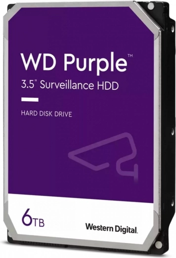 Disque dur WD Purple 6 To 3,5" 256 Mo 5400 tr/min WD64PURZ