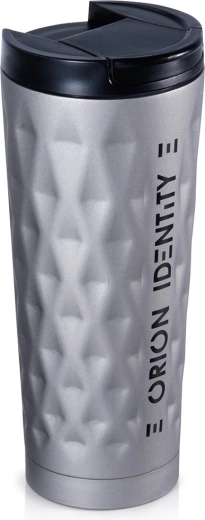 Mug isotherme en acier inoxydable Orion Identity gris 500 ml