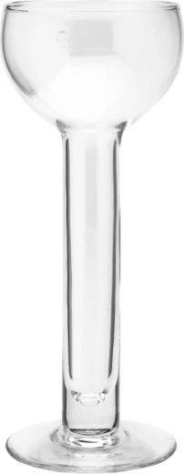 Bougeoir aquatique en verre sur pied haut