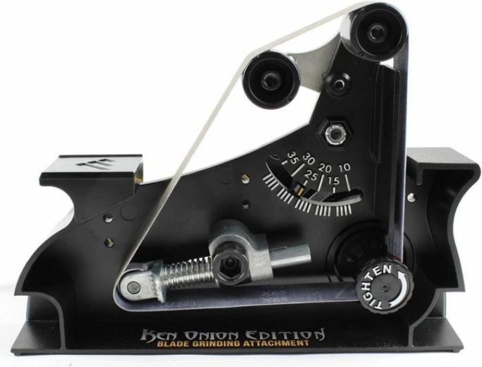 Angle réglable de 10–35° pour un affûtage précis