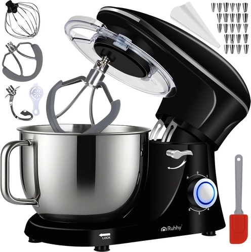 Robot pâtissier planétaire Ruhhy 9 en 1 avec bol de 6,2 l