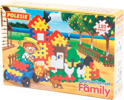 Jeu de construction rétro en plastique - Blok Family 120