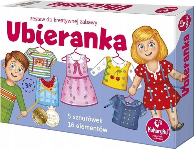 Kit créatif à lacer pour enfants Ubieranka