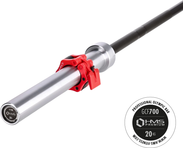 Barre olympique HMS Premium GCF700 20 kg, 220 cm, 50 mm
