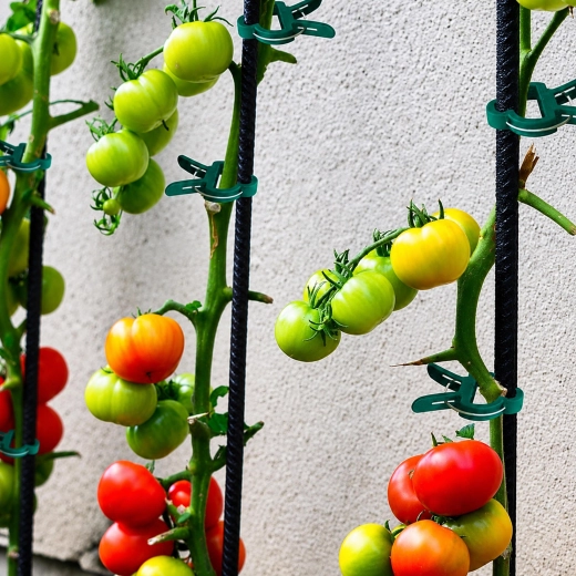 Maintien stable pour tomates et plantes grimpantes