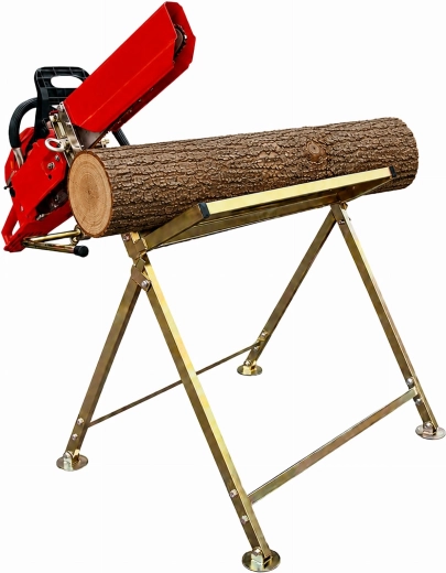 Support métallique pour couper le bois avec porte-scie 88 × 86 × 71 cm