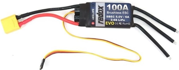 Régulateur de vitesse Redox Evo 100A pour moteurs brushless - 1 pièce