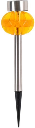 Lampe solaire de jardin 8 × 34 cm plastique/inox, LED