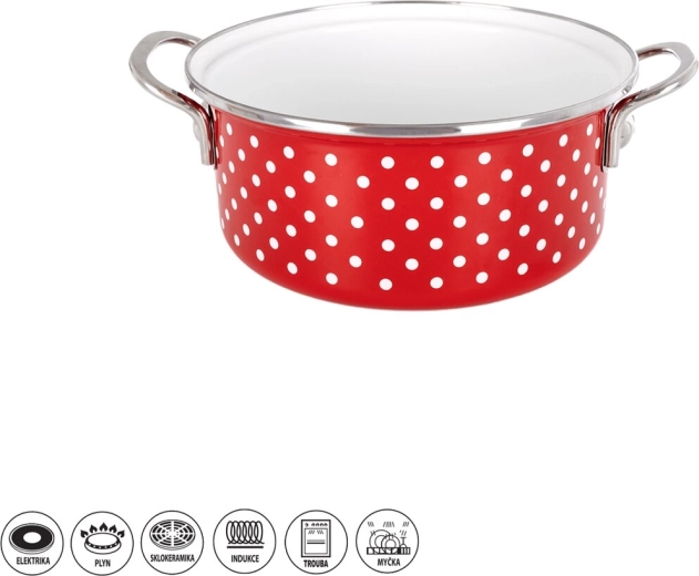 Casserole émaillée TEČKA Lem 2,2 l