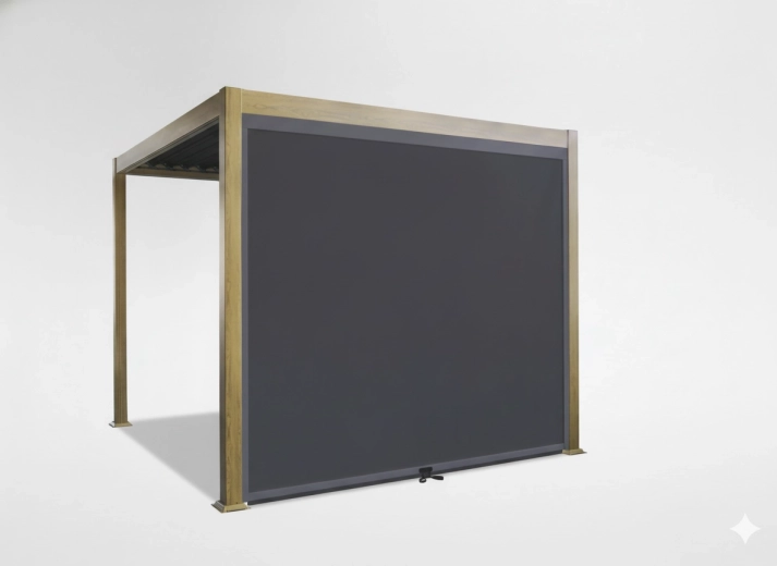 Store latéral pour pergola en aluminium 276 cm, manuel