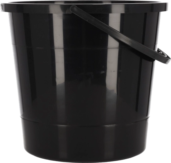 Seau 10 l – noir, fabrication polonaise