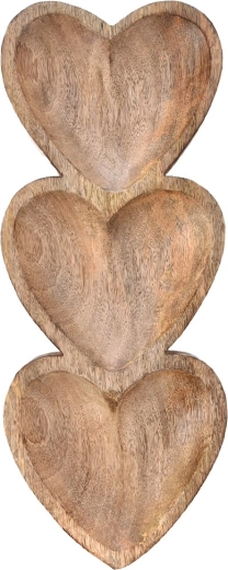 Trois compartiments en forme de cœur pour un service bien organisé