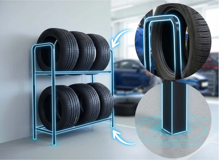 Grande capacité de charge jusqu’à 300 kg et cadre métallique stable