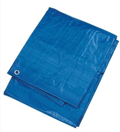 Bâche de protection PE 4 × 5 m bleue