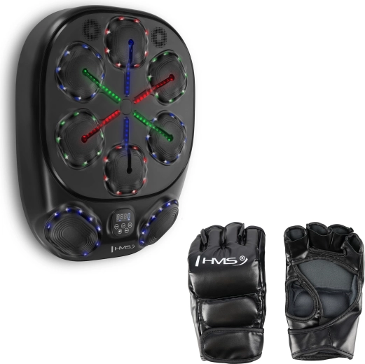 Cible de boxe électronique avec LED, Bluetooth et gants HMS TB10