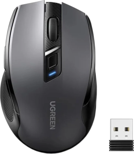 Souris sans fil Ugreen MU006 clic silencieux 2,4 GHz noire
