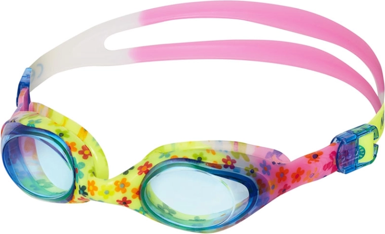 Lunettes de natation pour enfants NILS Aqua NQG170FAF fleuries bleues