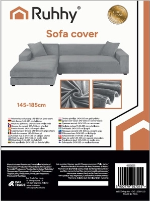 Taille 145–185 cm pour canapés d’angle courants