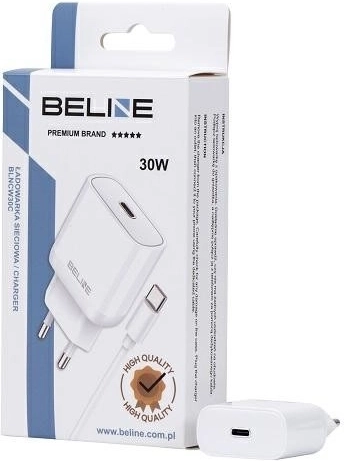 Chargeur secteur 30 W GaN USB‑C + câble USB‑C – Blanc