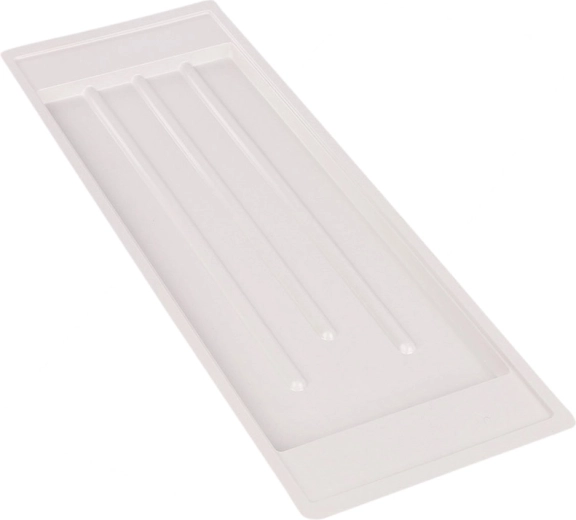 Bac d’égouttage blanc Metpol 59,5 × 20 cm pour égouttoir à vaisselle à deux niveaux 60 cm