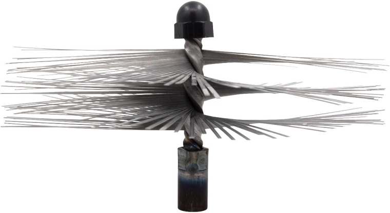 Brosse de ramonage en acier inoxydable 180 mm